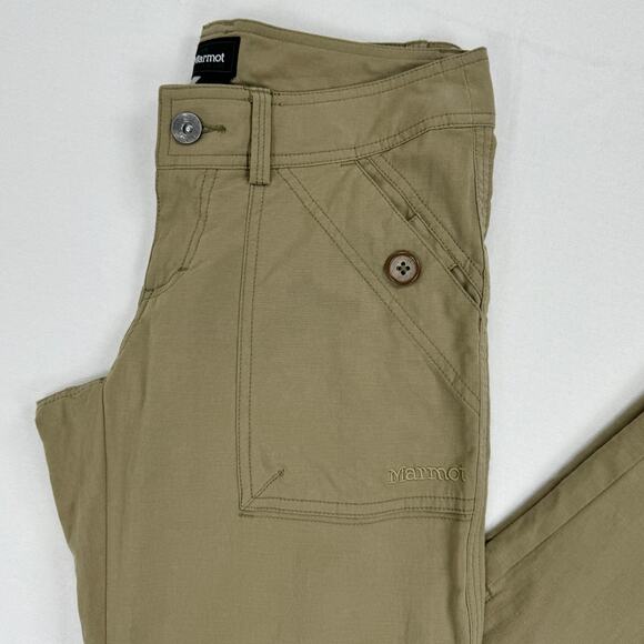 Marmot Womens Roll Tab Outdoor Khaki Pant Size 4 Tan Hiking - Picture 7 of 16